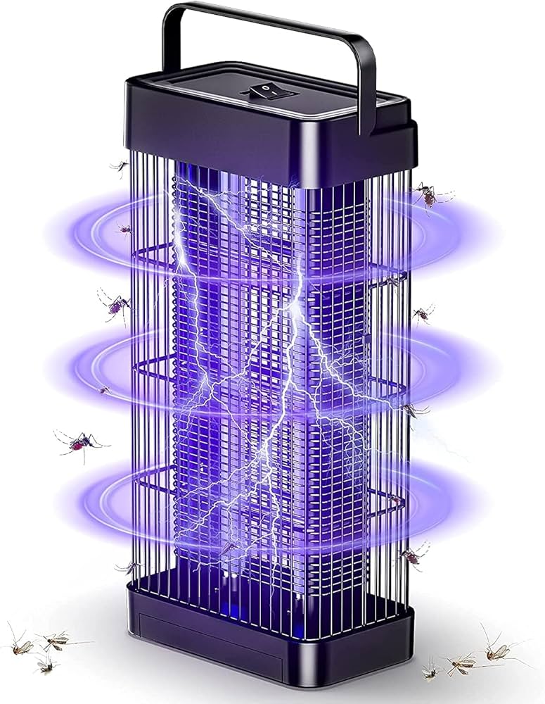 ●電撃殺虫器 コバエ取り 蚊取り 虫除け 吊り下げ 据置き 静か 安全 防虫 電撃殺虫器 捕虫器 蚊取り器 コバエ取 虫取り 4w 電気 殺虫器